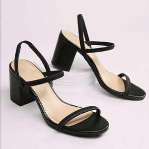 Black Heeled Sandal